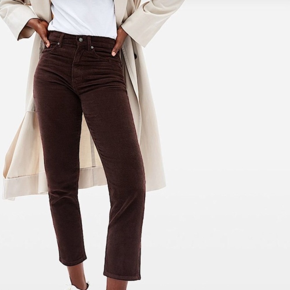 Everlane Women's Straight Leg Pants in Brown